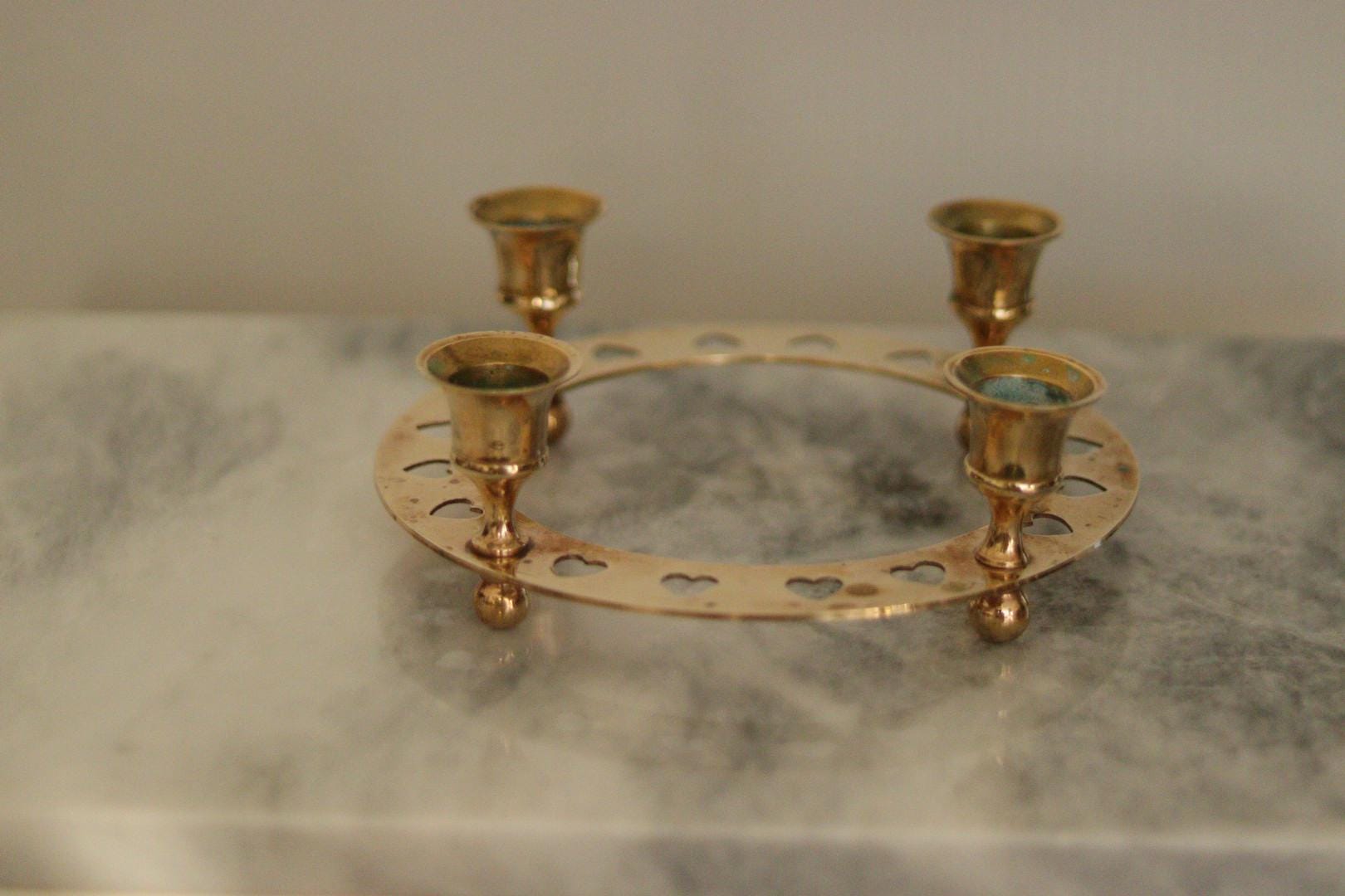 Mid-Century Swedish Brass Candelabra