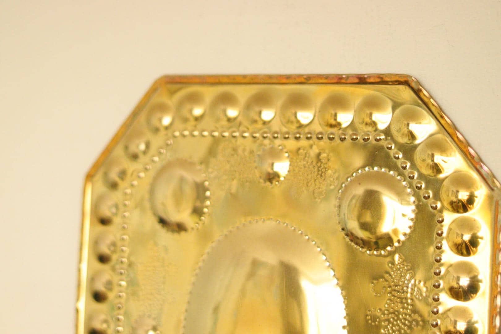 SINGLE Mid Century Swedish Brass Sconce for two candles