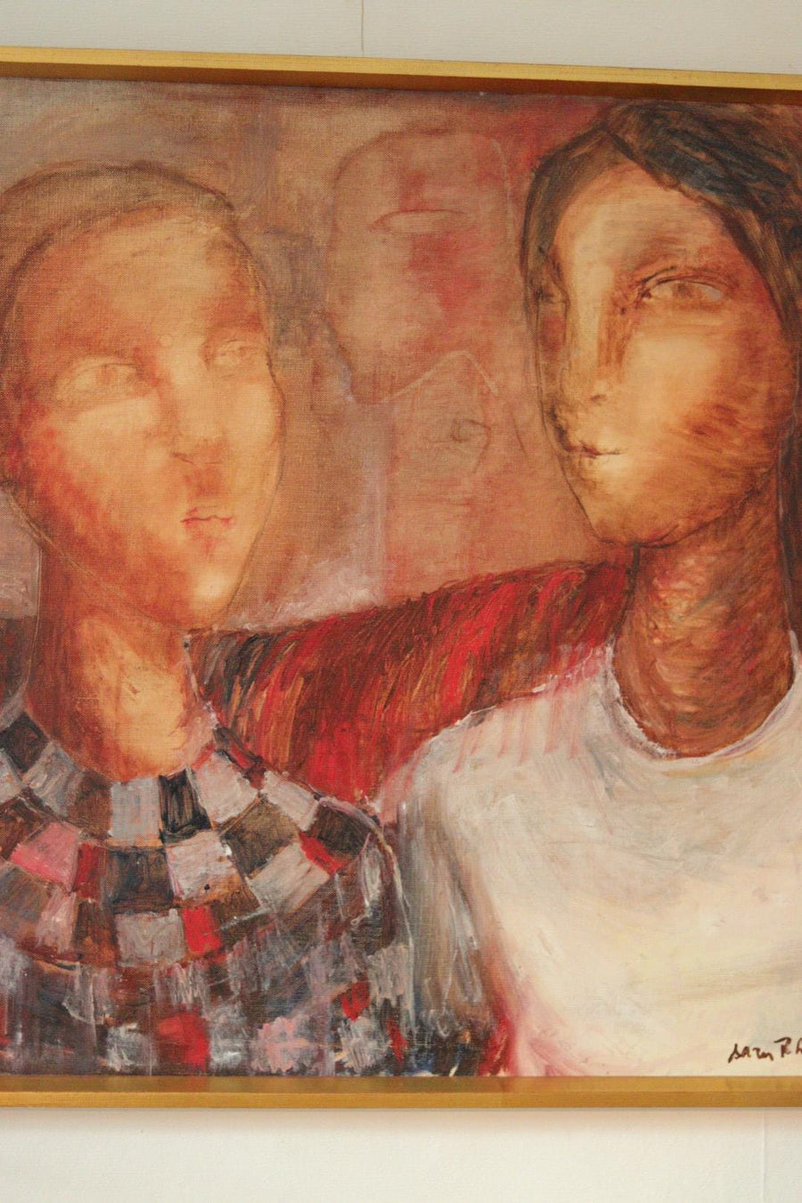 Original Mid Century Oil on Canvas – “Figures”