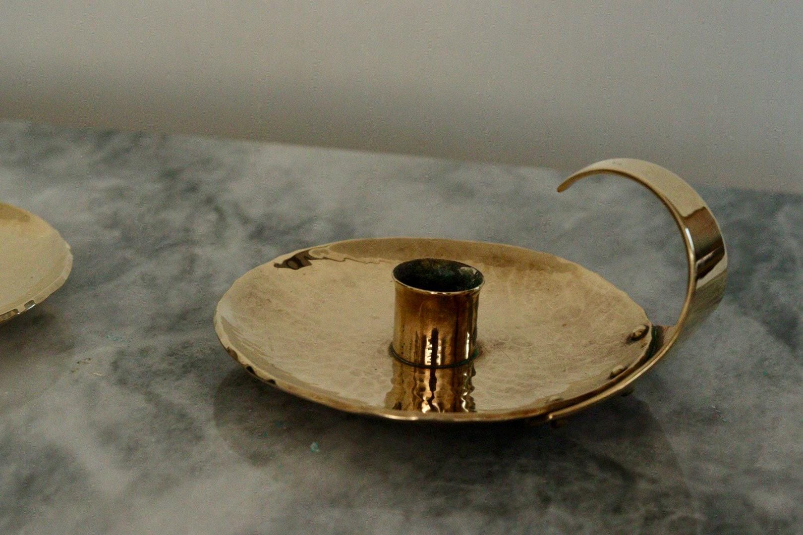 Pair of Swedish Mid-Century Candlestick Holder by Skutuna