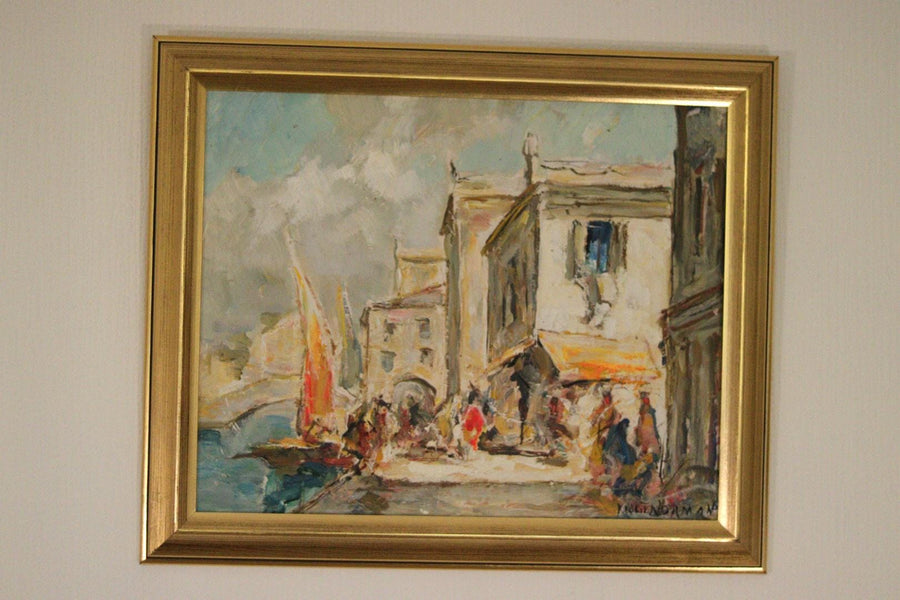 “Venice Scene” by Knut Norman