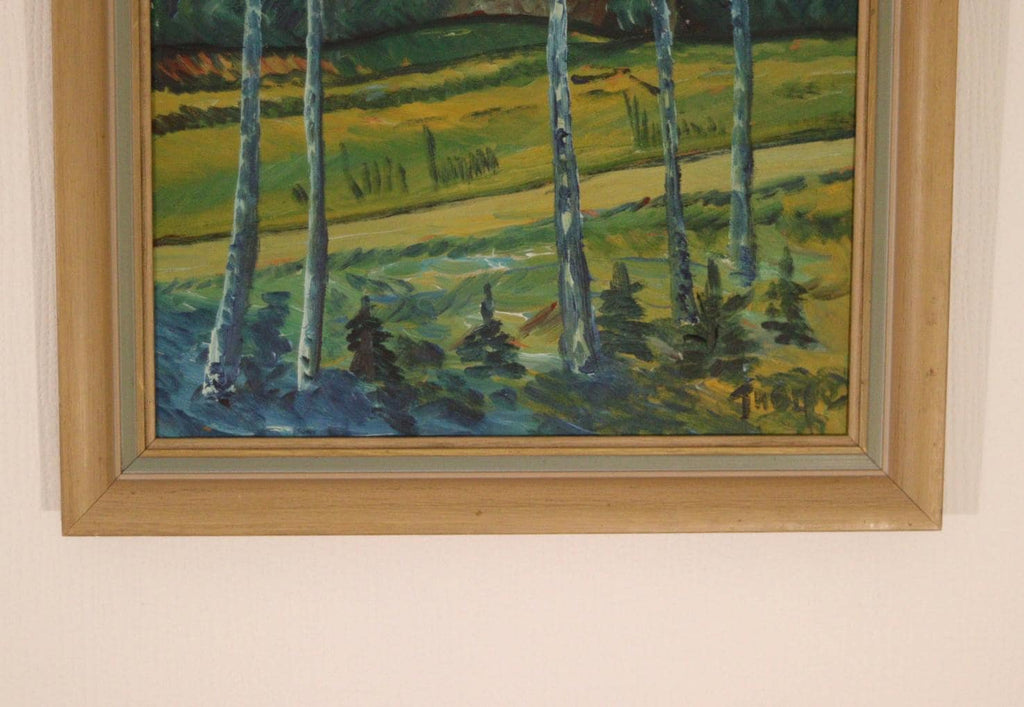 Landscape with Birches by Thorp