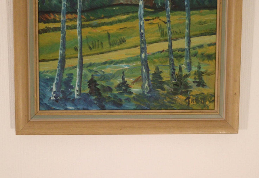 Landscape with Birches by Thorp