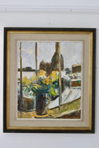 "Yellow Flowers by a Window"  by T. Stenbäck