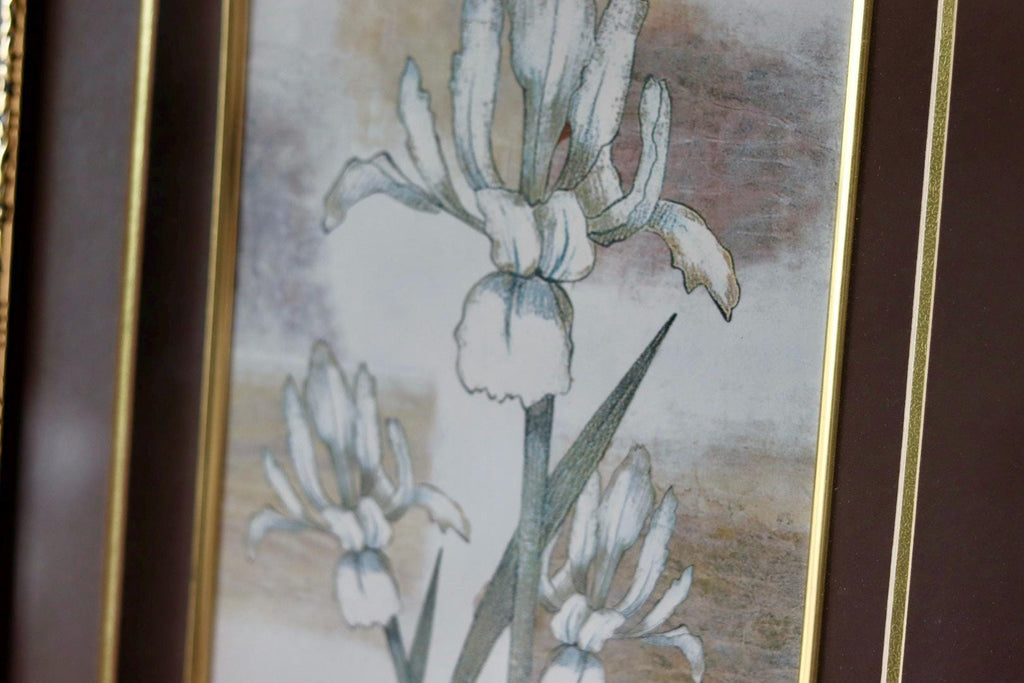 Mid-Century Original Swedish  "Trio of Flower Prints"