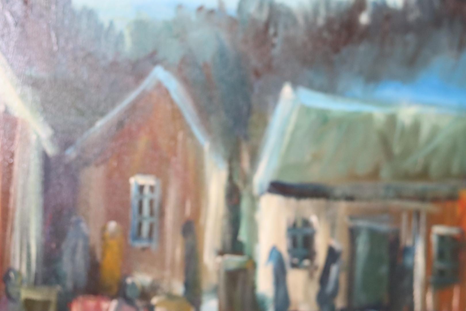 "Cabins at Dusk"- by Göte Lundberg