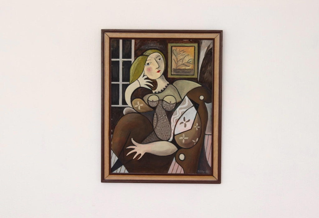 “Sitting Portrait” by Kabe after Pablo Picasso