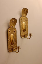Pair of Antique  Swedish Brass Sconces C 1800