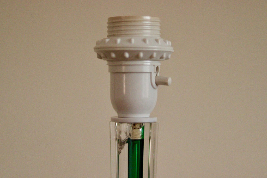 Vintage Glass table lamp by Hannelore Dreutler, Studio Åhus, Sweden, 1990's
