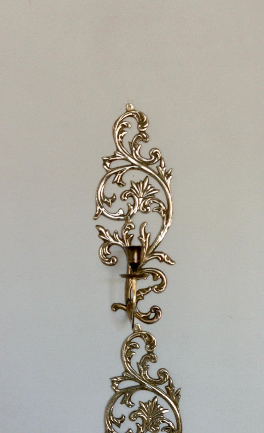 Pair of Mid-Century Brass Swedish Sconces