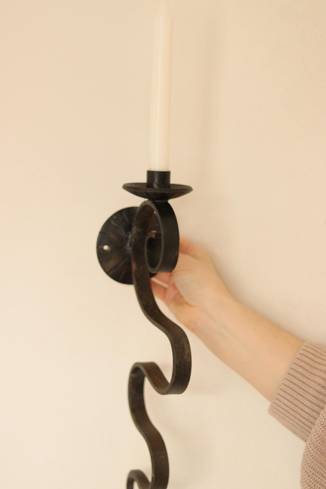 Pair of Mid-Century-Swedish Sconces with Black Coating