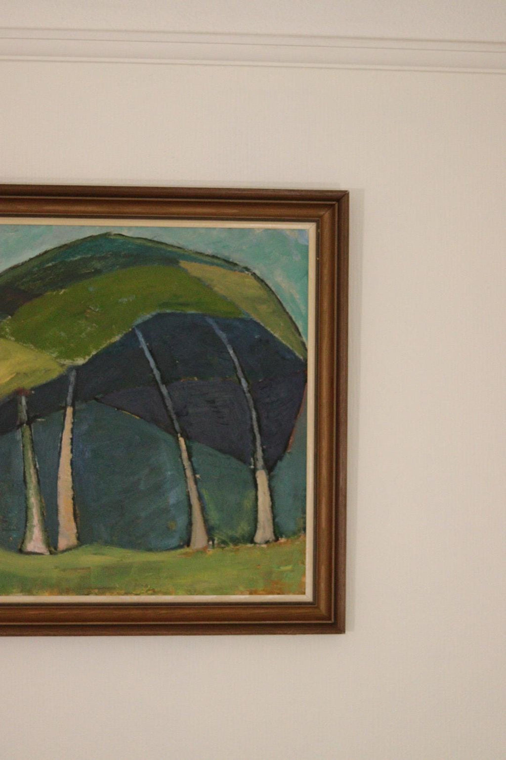 Original Swedish Oil on Panel – Trees