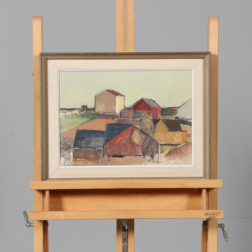 “Rural Landscape with Barns” by Gustav‑Adolf Johansson