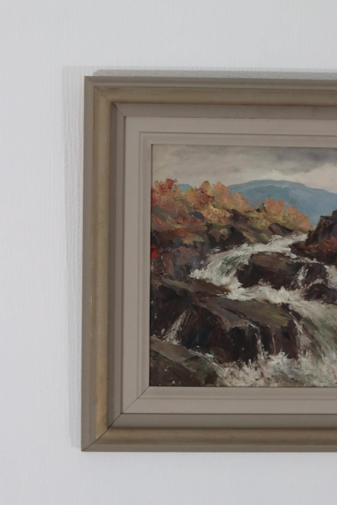 “Landscape with Waterfall” by Åke Ahmlund