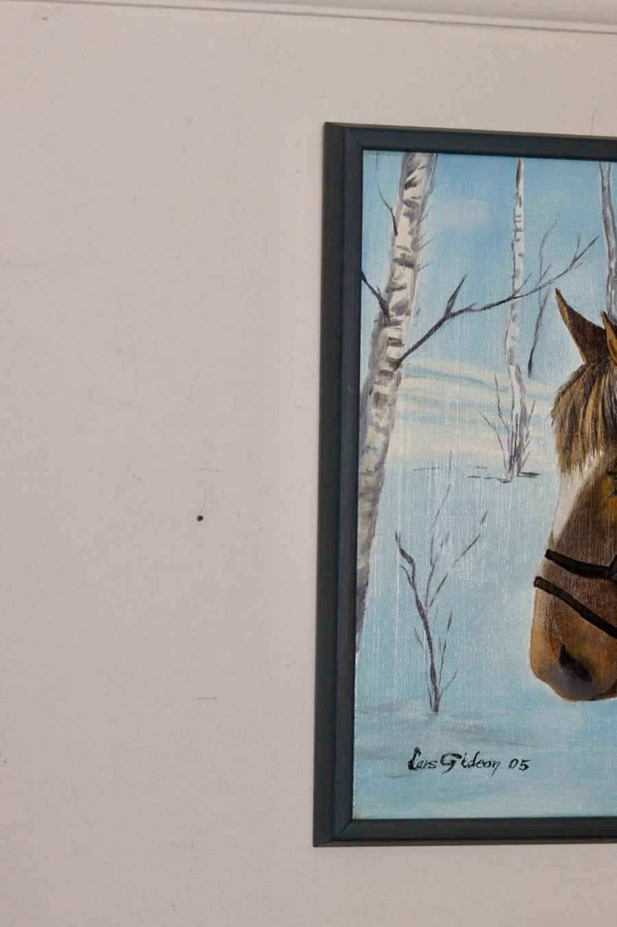 "HORSE IN SNOW" by Lars Gideon