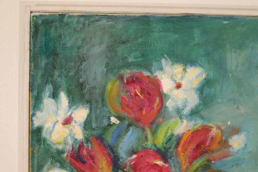 “Vase and Flowers” by M. Hernek