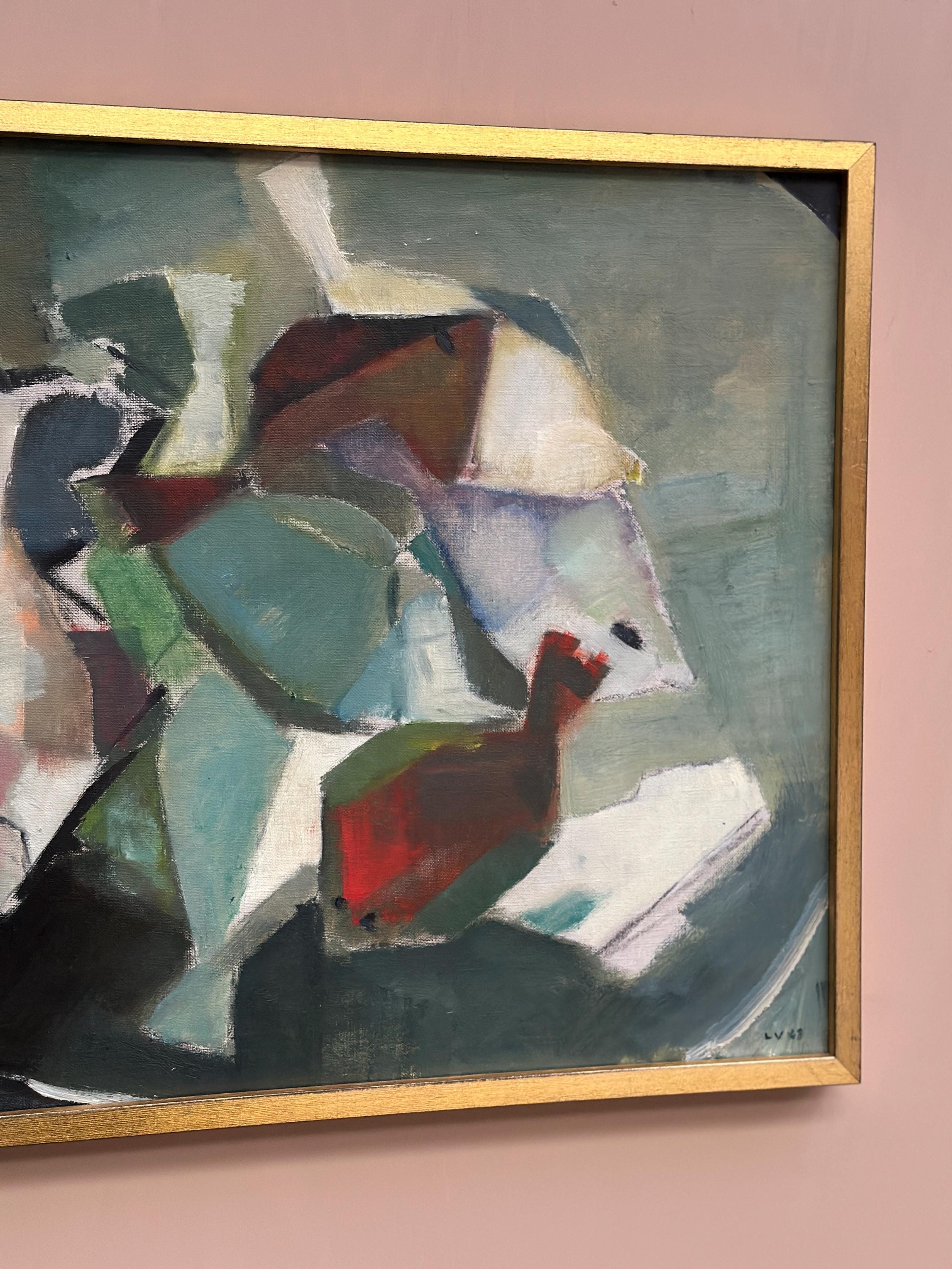 'Abstract Composition with Fish' by Lars Vidlund