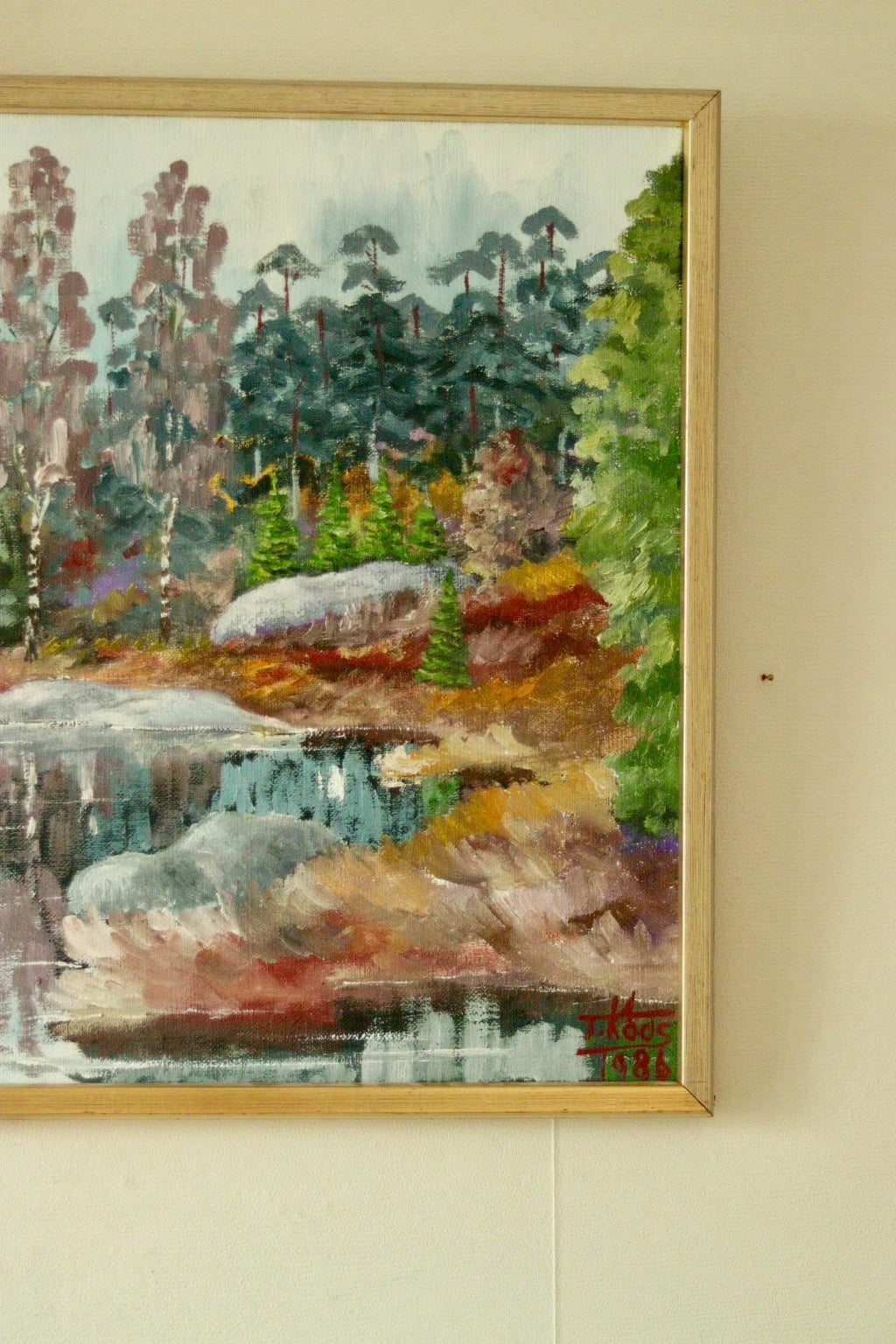 Autumn Lake View by T Koos