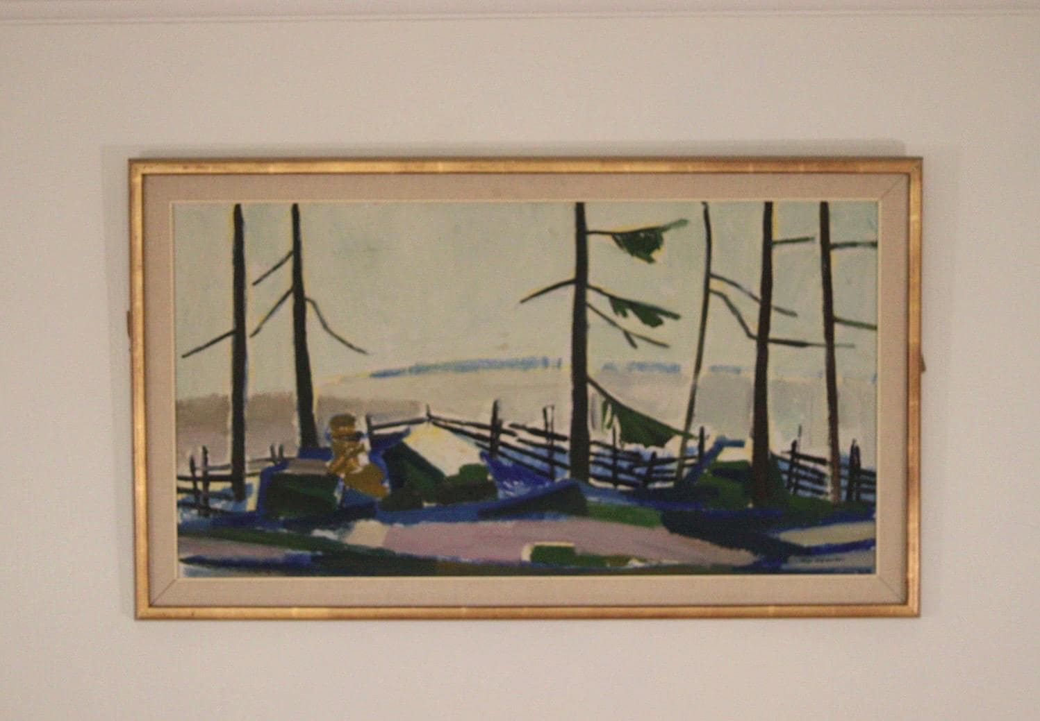 “Winter Day in the Garden” by Kåge Liefwendal 1960s