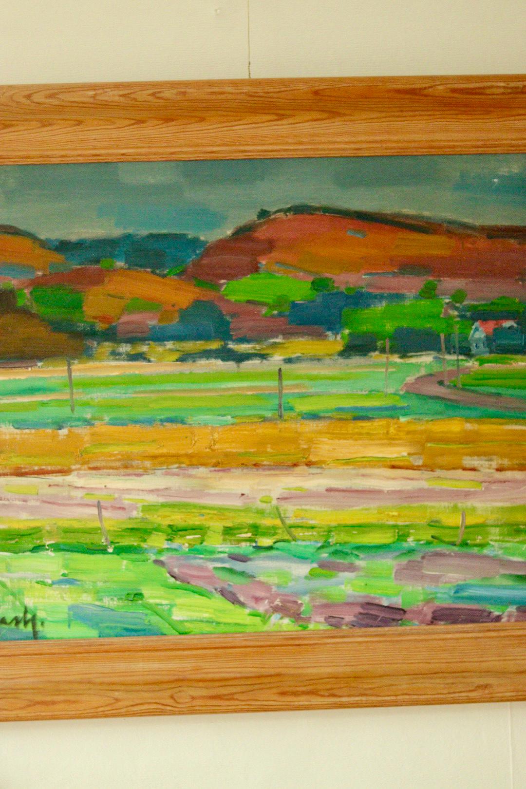 Original Mid-Century Swedish Oil on Canvas – By GERHARD LUNDBERG