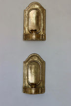Pair of Mid Century Swedish Arts and Craft Style Brass Sconces