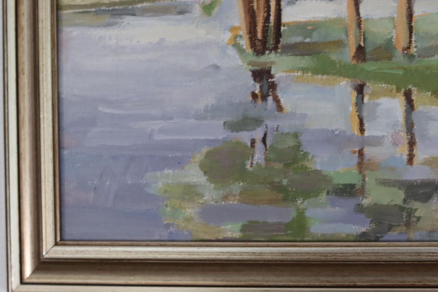 “Trees and Lake” by H. Larsson