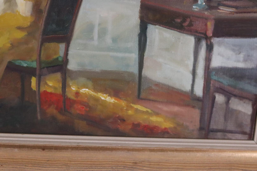 “Interior with Woman” by Edith Gert