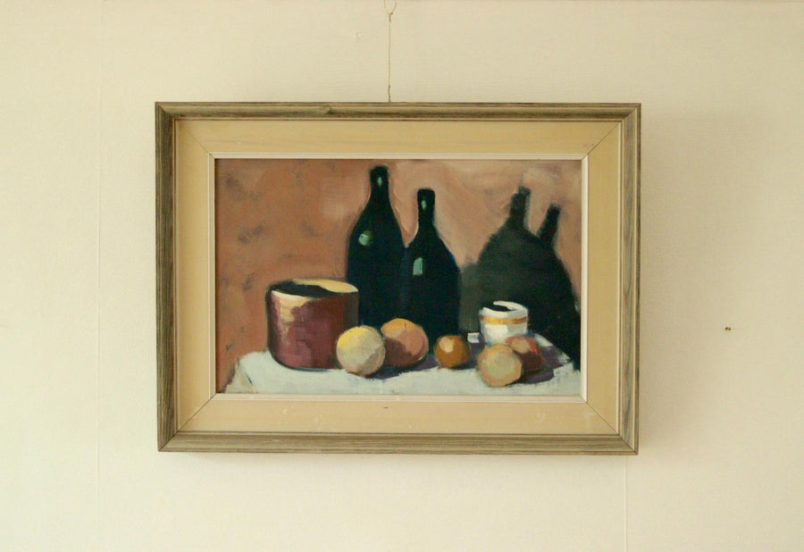 Original Swedish Oil on Canvas Painting "Still Life Arrangement"