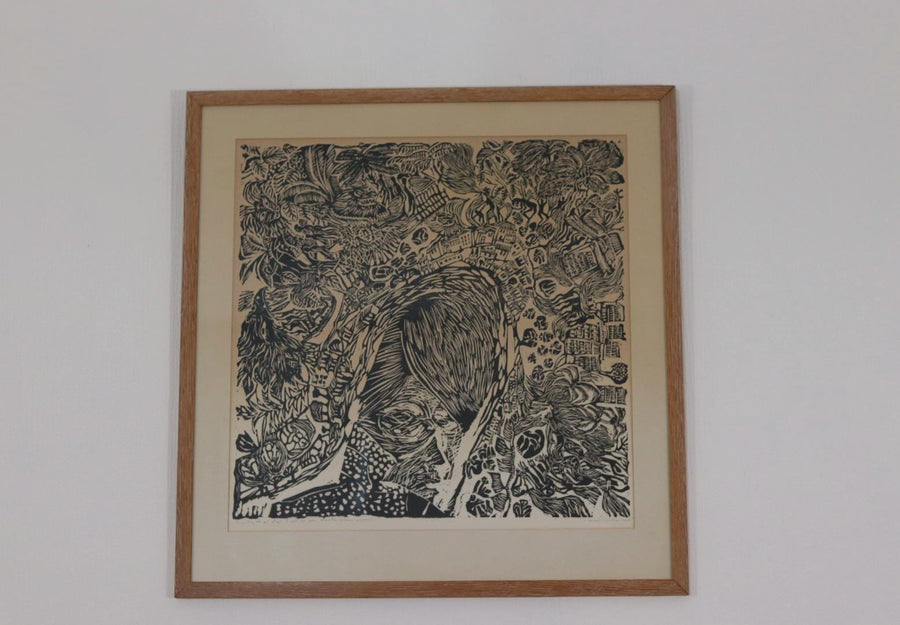 Woodcut by Kerstin Abram Nilsson