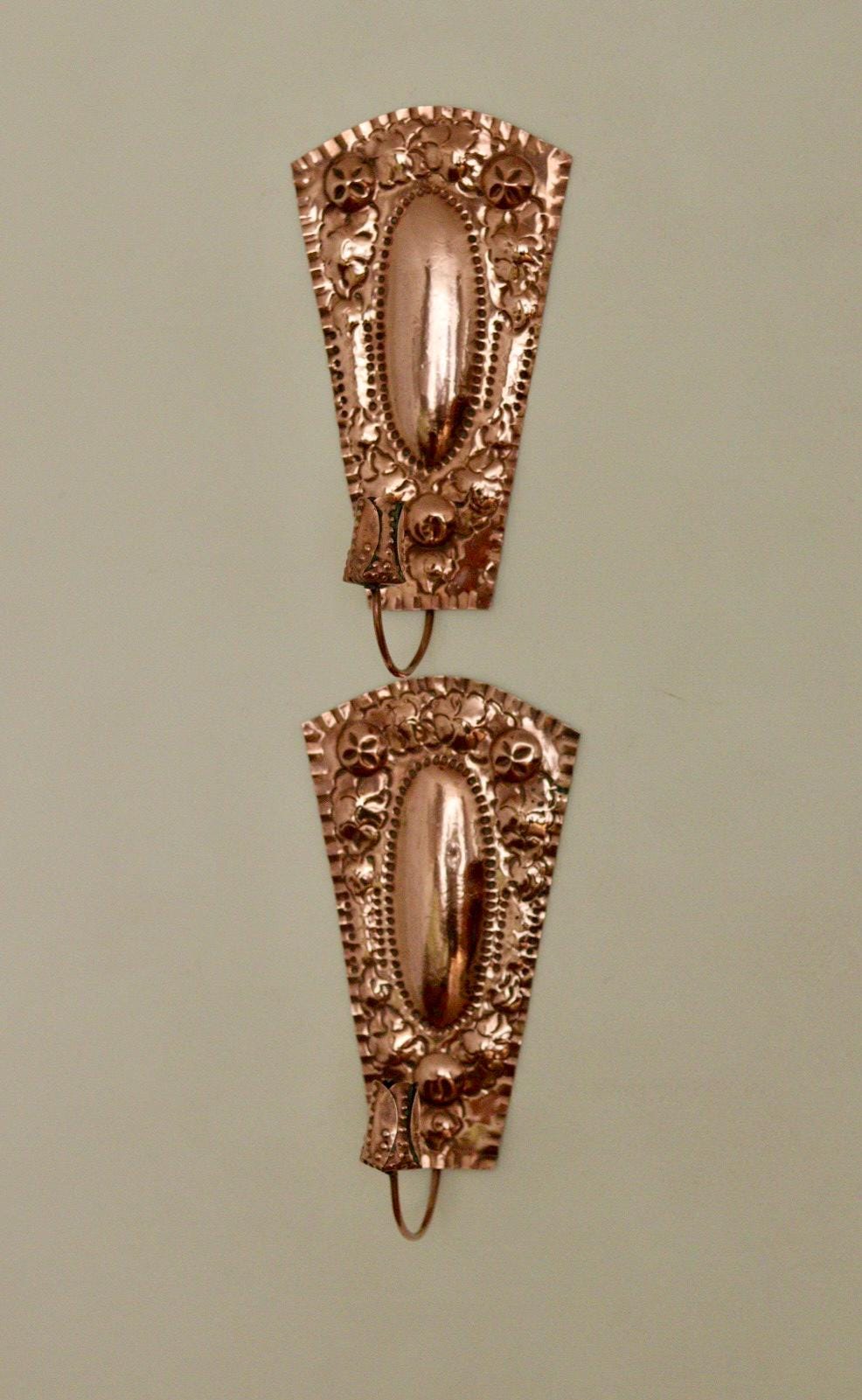 Pair Of Mid Century Swedish Copper Sconces