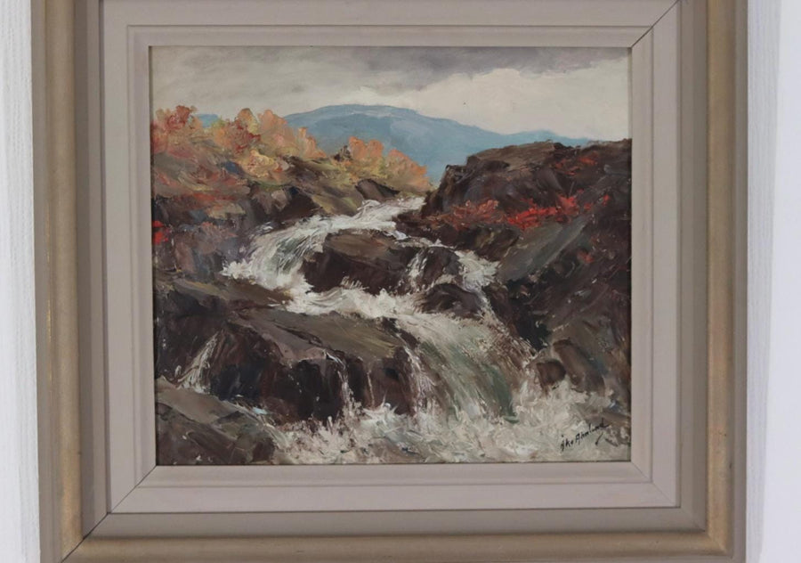 “Landscape with Waterfall” by Åke Ahmlund