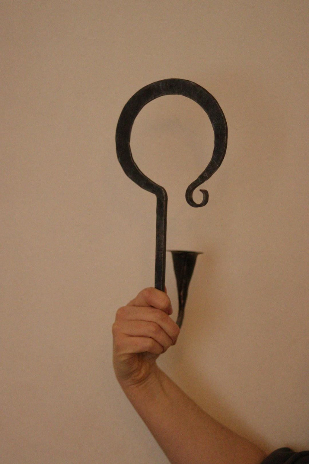 Pair of Wrought Iron Mid-Century Swedish Sconces  by Akta