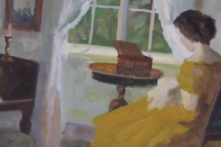 “Interior with Woman” by Edith Gert