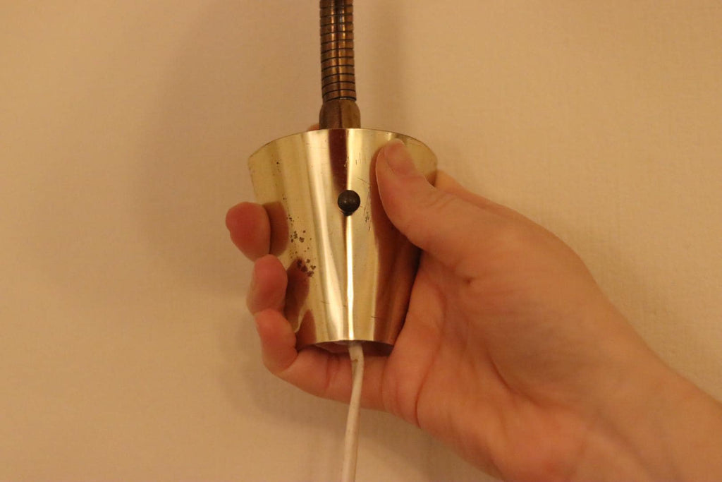 Vintage Red Wall Sconce, Swedish