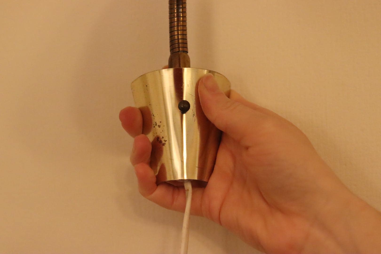 Vintage Red Wall Sconce, Swedish