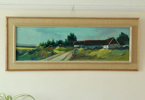 "Landscape with Buildings" by E W Freu