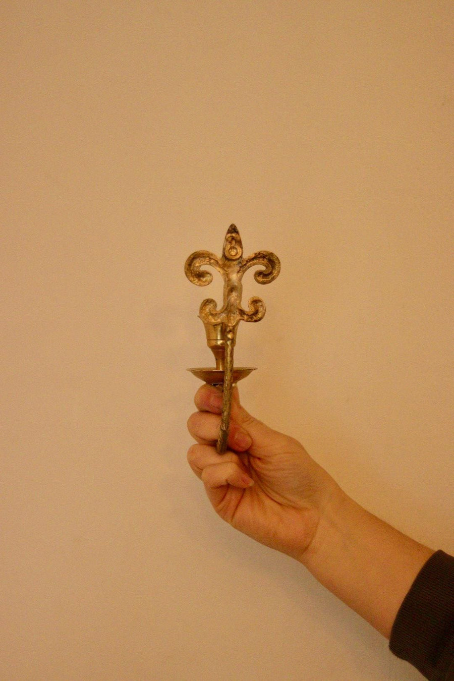 A Pair of Vintage Brass Sconces