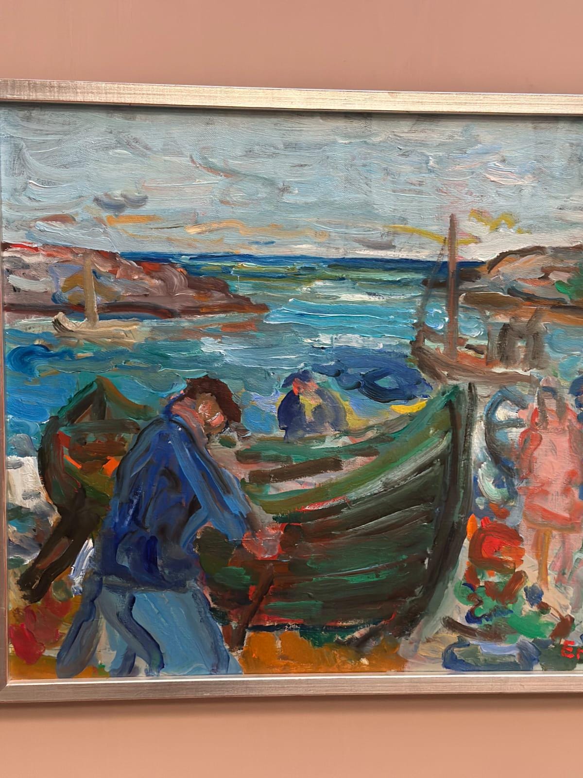 “Coastal Scene with Fishermen” by Eric With