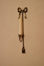 Large Vintage French Brass Bow Sconce