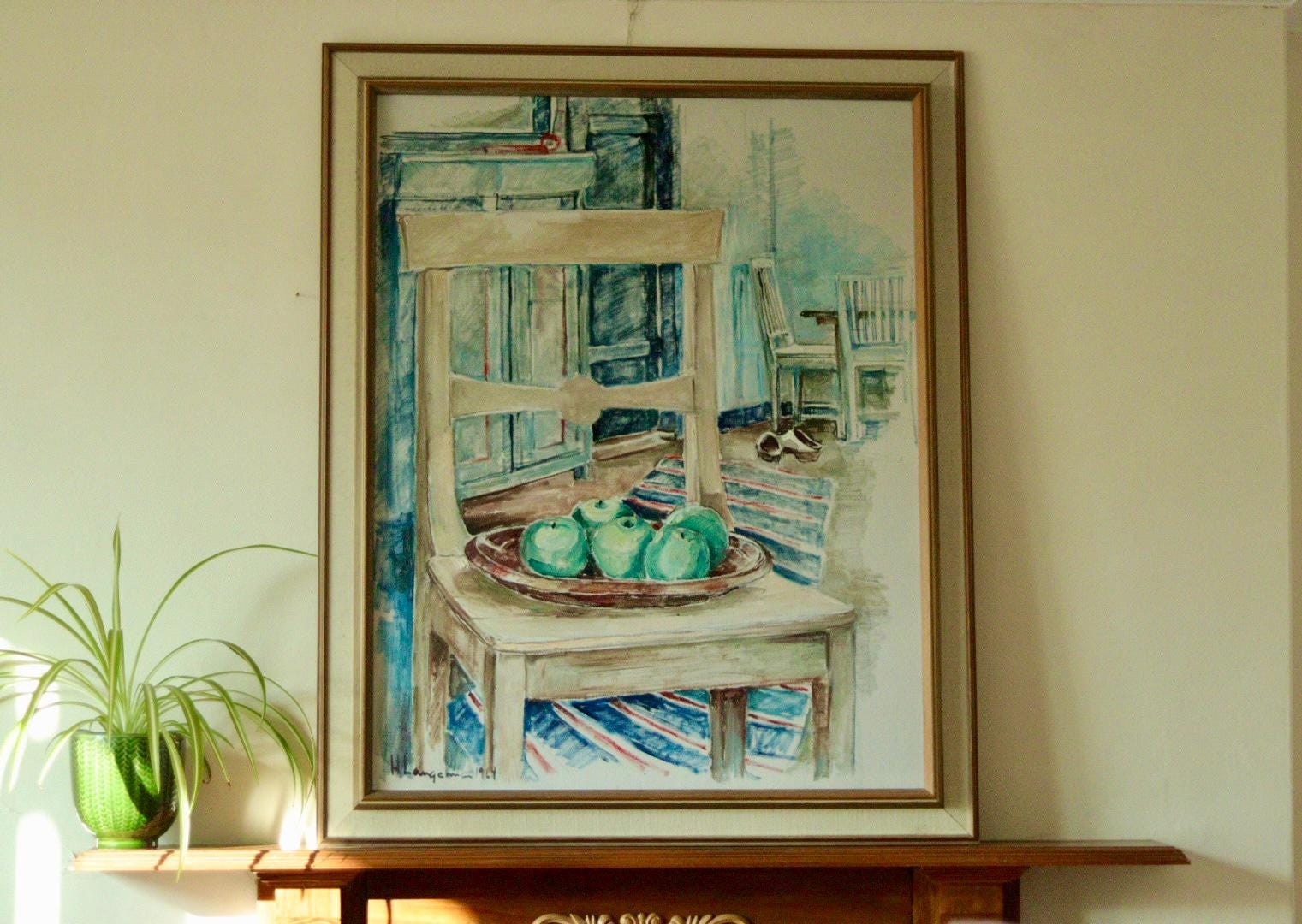 “Chairs and Apples” by H. Langerman