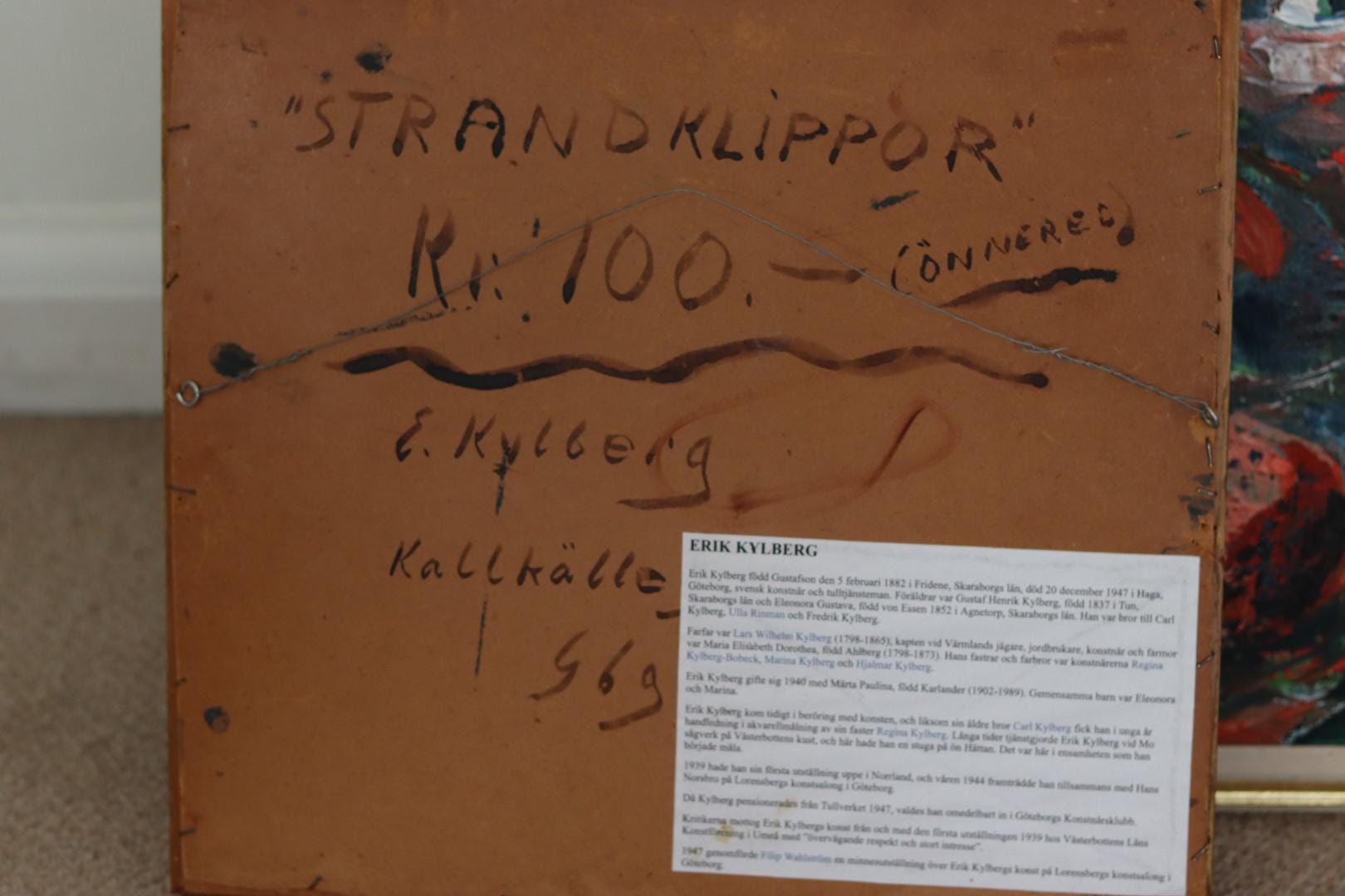 “Strandklippor” by Erik Kylberg