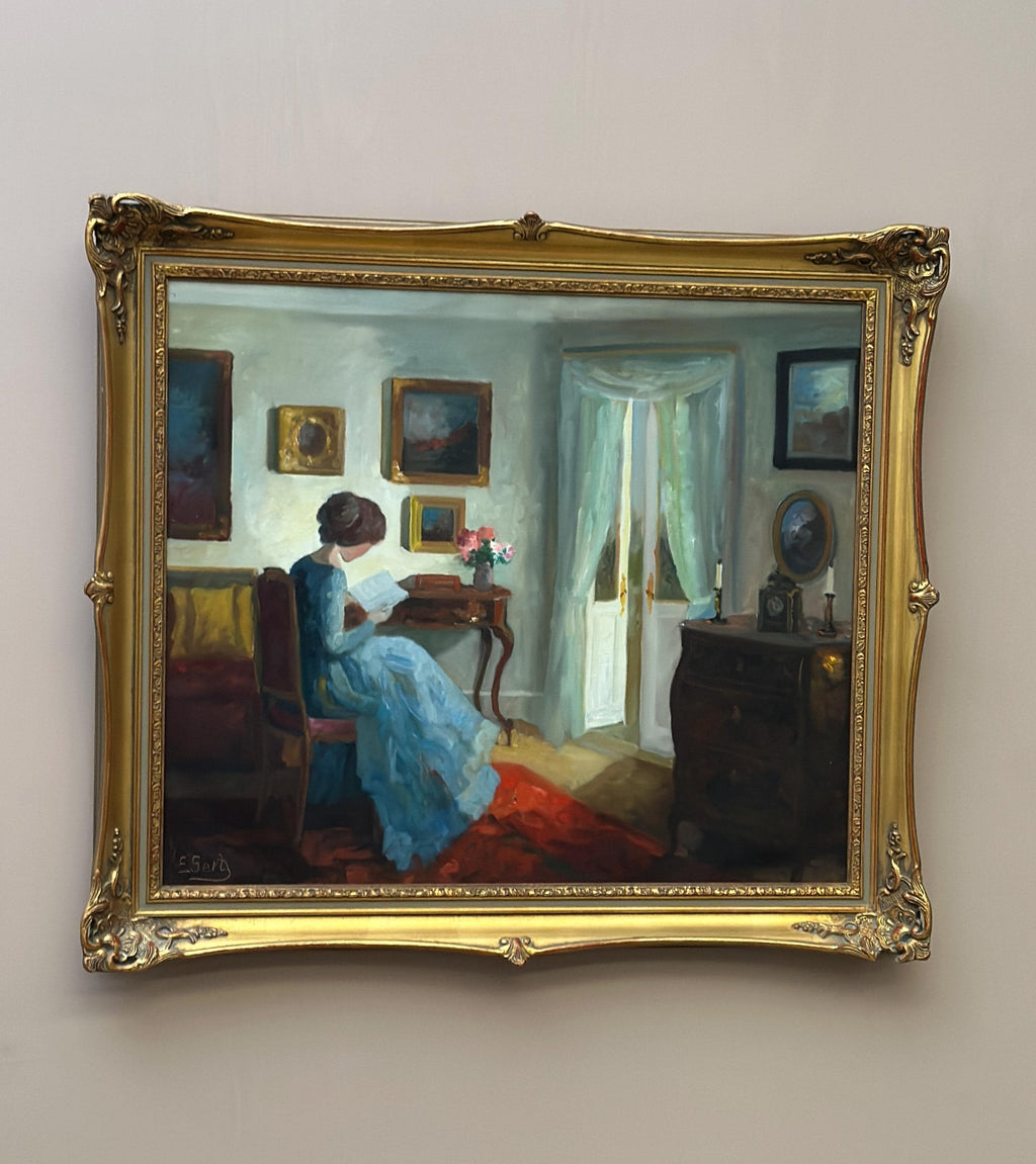 “Woman Reading” by Edith Gert
