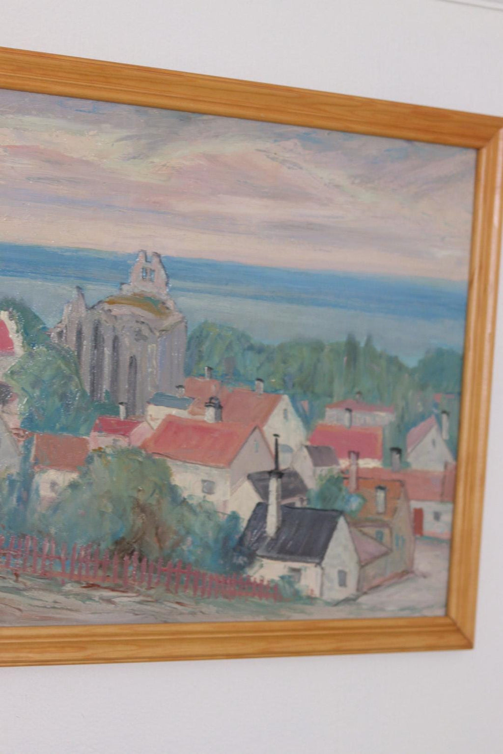 “Village Scene” by E. R. Olsson