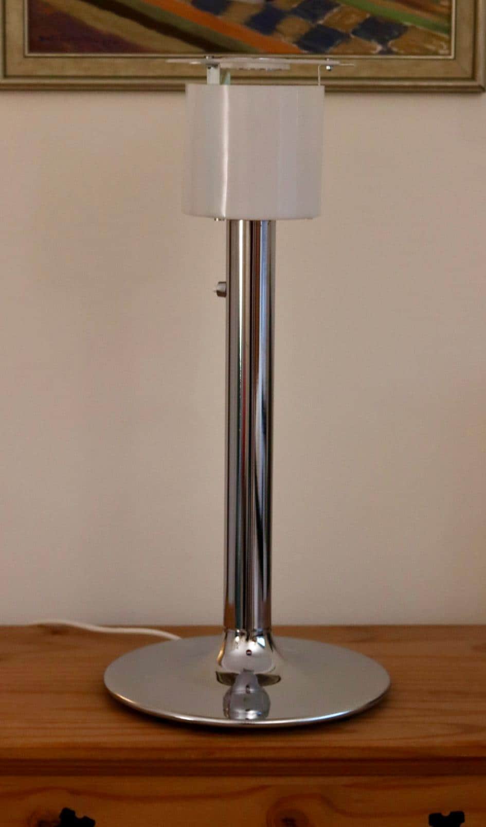 Chrome Table Lamp by Anna Ehrner for Ateljé Lyktan, 1970s