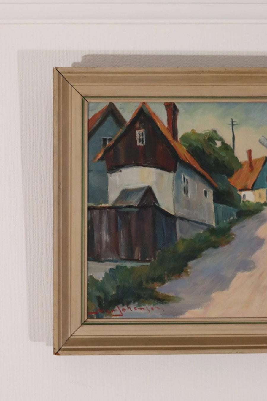 “Village Scene” by Alvar Johansson