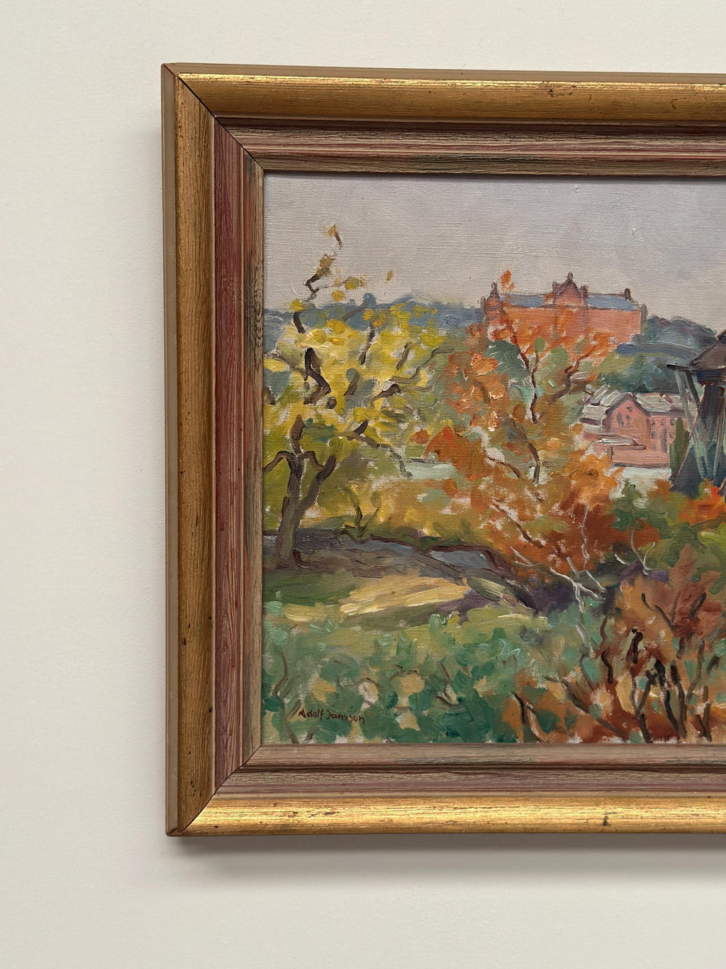 “City Obscured by Trees” by Adolf Jansson