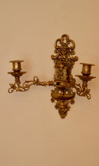 SINGLE Mid Century Swedish Brass Sconce