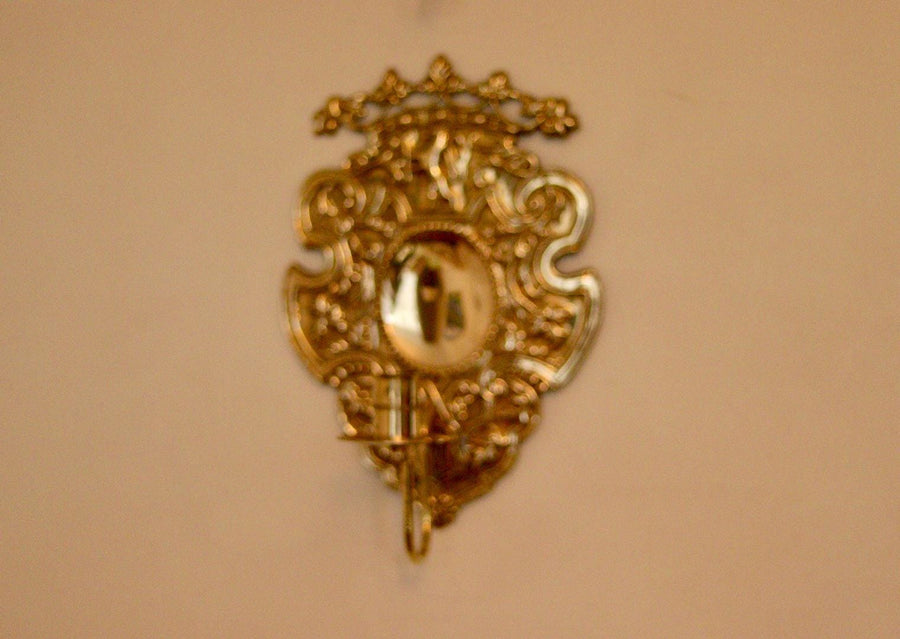 Pair Of Mid Century Swedish Brass Sconces