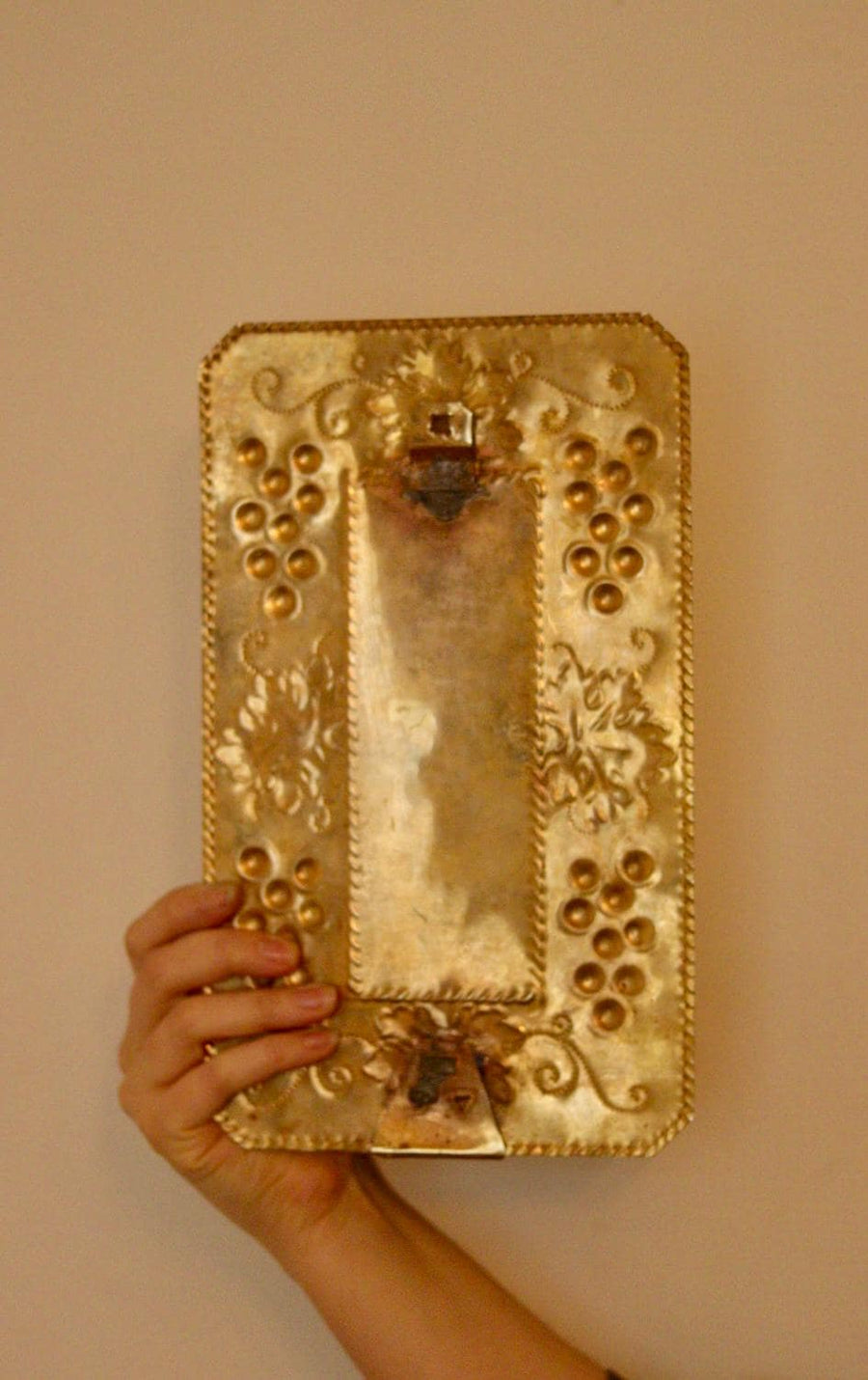 A Pair of Mid Century Swedish Brass Sconces