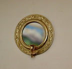 Vintage Brass Sconce with Mirror